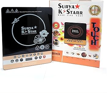 Surya K Star Induction Cooker M-13 – Multi-Function Electric Cooktop with Heavy Coil
