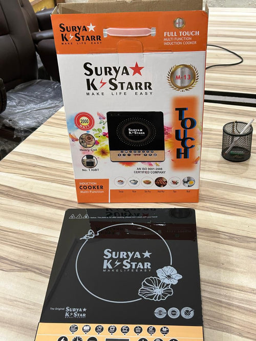 Surya K Star Induction Cooker M-13 – Multi-Function Electric Cooktop with Heavy Coil